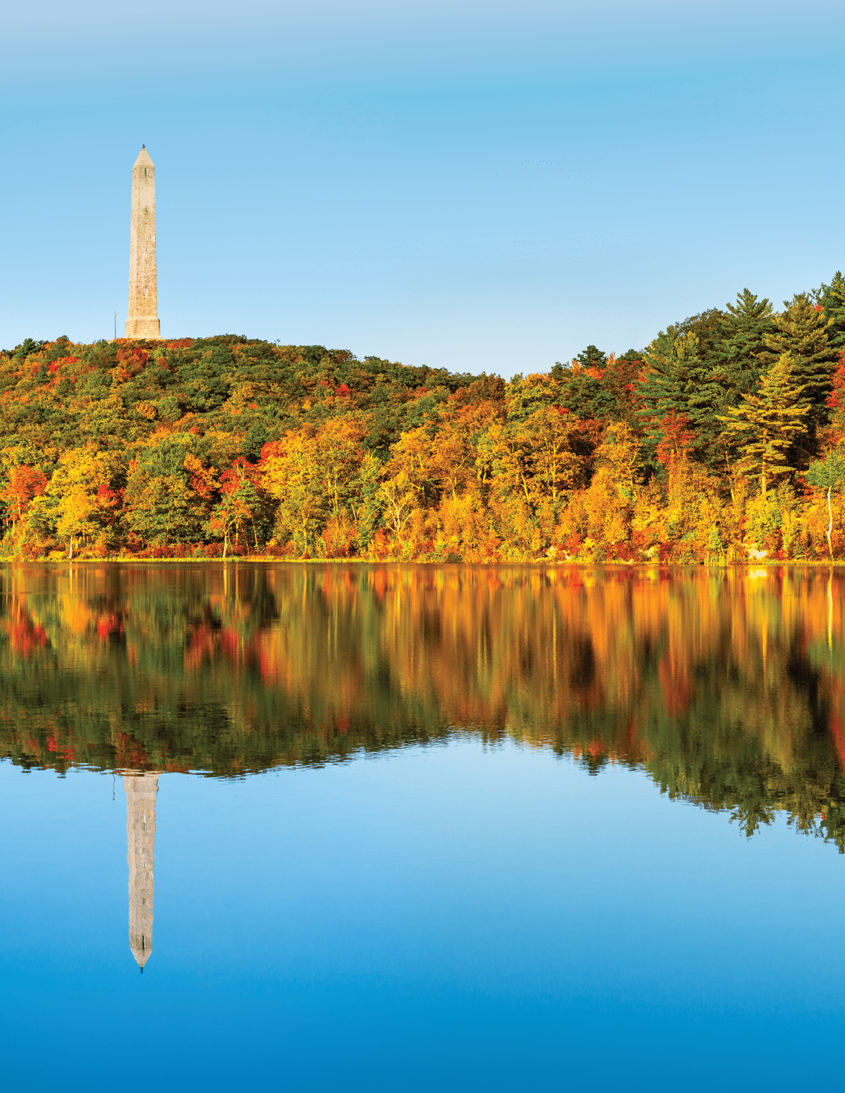 High Point war veterans monument in Kittatinny mountains, New Jersey. High Point is the highest elevation in the NJ state at 1,803 feet (550 m)