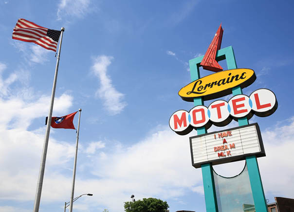 The National Civil Rights Museum is a museums and historic building in Memphis, Tennessee, which traces the history of the Civil Rights Movement in the United States from the 17th century to the present. The museum is built around the former Lorraine Motel where Martin Luther King, Jr. was assassinated on April 4, 1968.