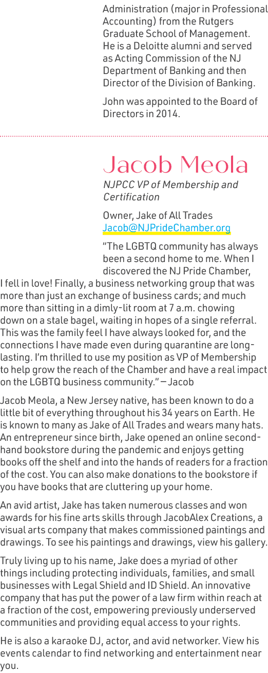 Administration (major in Professional Accounting) from the Rutgers Graduate School of Management. He is a Deloitte al...