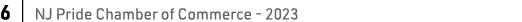 6 | NJ Pride Chamber of Commerce 2023