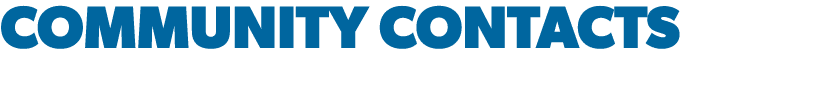 COMMUNITY CONTACTS