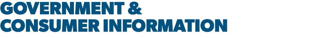 government & consumer information
