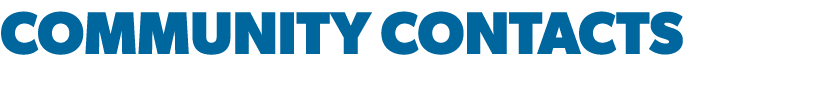 COMMUNITY CONTACTS