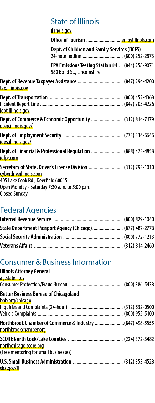 State of Illinois illinois.gov Office of Tourism enjoyillinois.com Dept. of Children and Family Services (DCFS) 24 ho...