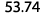 53.74