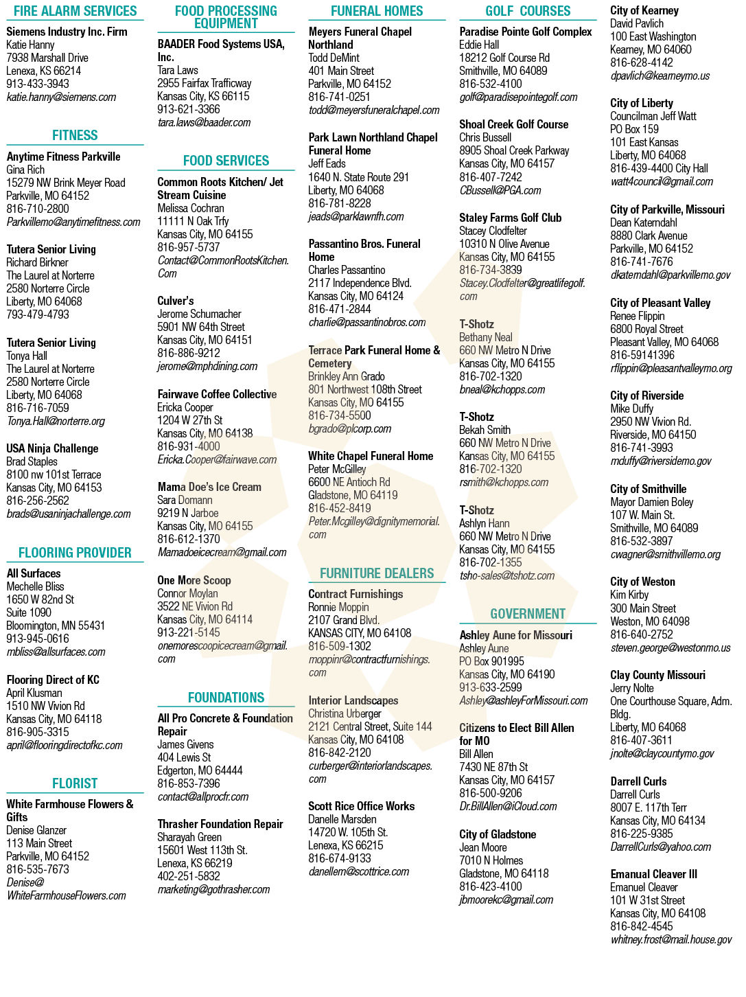 A list of businesses is displayed, including a dentist, a real estate agent, and a restaurant. AI generated content