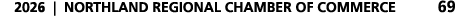 2026 | NORTHLAND REGIONAL CHAMBER OF COMMERCE 69