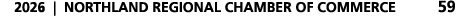 2026 | NORTHLAND REGIONAL CHAMBER OF COMMERCE 59