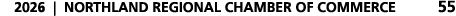 2026 | NORTHLAND REGIONAL CHAMBER OF COMMERCE 55