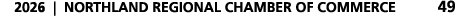 2026 | NORTHLAND REGIONAL CHAMBER OF COMMERCE 49