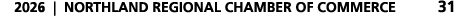 2026 | NORTHLAND REGIONAL CHAMBER OF COMMERCE 31