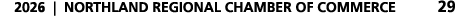 2026 | NORTHLAND REGIONAL CHAMBER OF COMMERCE 29