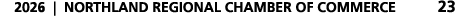 2026 | NORTHLAND REGIONAL CHAMBER OF COMMERCE 23