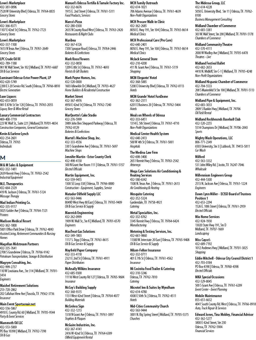 Lowe’s Marketplace 432 381 0096 7528 W University Blvd | Odessa, TX 79764 8835 Grocery Stores Lowe’s Marketplace 432 ...