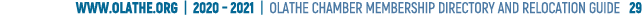 www olathe org   2020   2021   OLATHE CHAMBER MEMBERSHIP DIRECTORY AND RELOCATION GUIDE  29