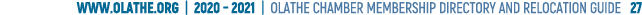 www olathe org   2020   2021   OLATHE CHAMBER MEMBERSHIP DIRECTORY AND RELOCATION GUIDE  27