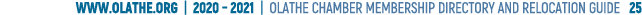 www olathe org   2020   2021   OLATHE CHAMBER MEMBERSHIP DIRECTORY AND RELOCATION GUIDE  25