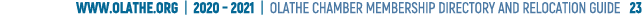 www olathe org   2020   2021   OLATHE CHAMBER MEMBERSHIP DIRECTORY AND RELOCATION GUIDE  23