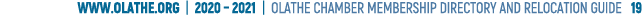 www olathe org   2020   2021   OLATHE CHAMBER MEMBERSHIP DIRECTORY AND RELOCATION GUIDE  19