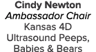 Cindy Newton Ambassador Chair Kansas 4D Ultrasound Peeps, Babies & Bears