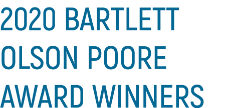 2020 Bartlett Olson Poore Award Winners