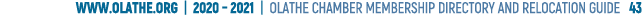 www olathe org   2020   2021   OLATHE CHAMBER MEMBERSHIP DIRECTORY AND RELOCATION GUIDE  43