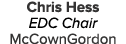 Chris Hess EDC Chair McCownGordon
