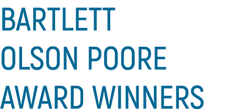 Bartlett Olson Poore Award Winners