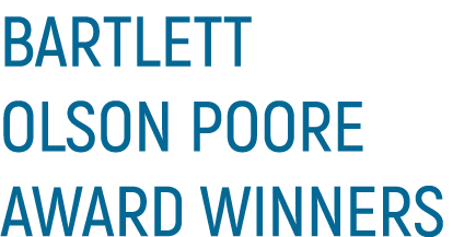 Bartlett Olson Poore Award Winners