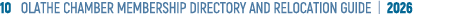 10 OLATHE CHAMBER MEMBERSHIP DIRECTORY AND RELOCATION GUIDE | 2026