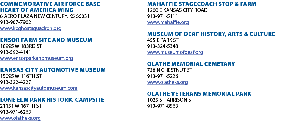 COMMEMORATIVE AIR FORCE BASE- HEART OF AMERICA WING 6 AERO PLAZA NEW CENTURY, KS 66031 913-907-7902 www kcghostsquadr   