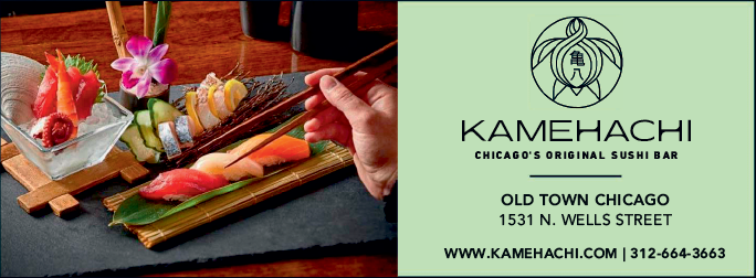 A green card with a logo and the name Kamehachi. Description generated by AI