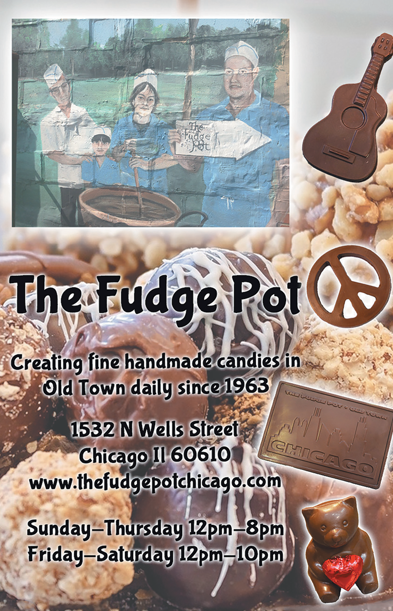 A chocolate fudge pot with a peace sign on it. Description generated by AI