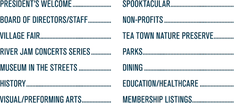 President’s Welcome board of directors/staff village fair river jam concerts series Museum In The Streets history vis...