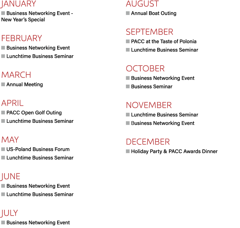 January ■ Business Networking Event New Year’s Special February ■ Business Networking Event ■ Lunchtime Business Semi...