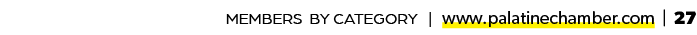 MEMBERS BY CATEGORY | www.palatinechamber.com | 27