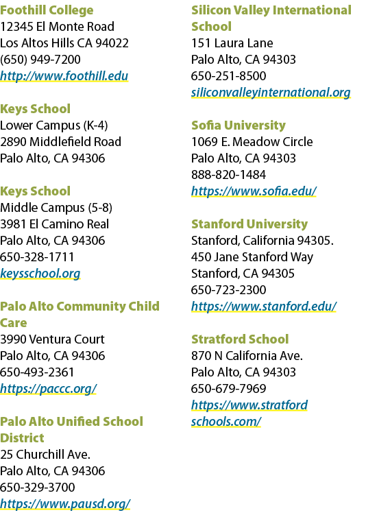 Foothill College 12345 El Monte Road Los Altos Hills CA 94022 (650) 949 7200 http://www.foothill.edu Keys School Lowe...