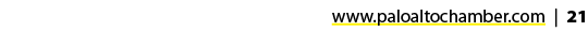 www.paloaltochamber.com | 21