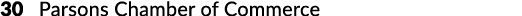 30 Parsons Chamber of Commerce