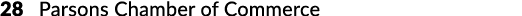 28 Parsons Chamber of Commerce