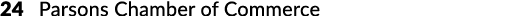 24 Parsons Chamber of Commerce