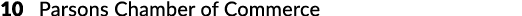 10 Parsons Chamber of Commerce