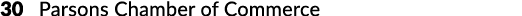 30 Parsons Chamber of Commerce