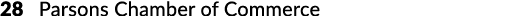 28 Parsons Chamber of Commerce