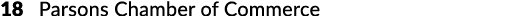 18 Parsons Chamber of Commerce