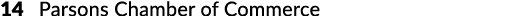 14 Parsons Chamber of Commerce