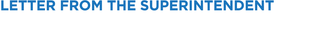 Letter from the Superintendent 