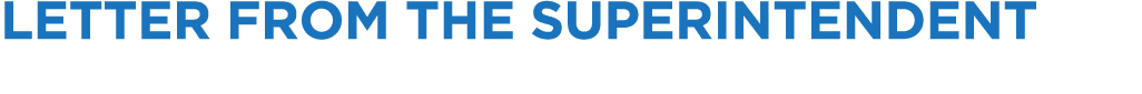 Letter from the Superintendent 