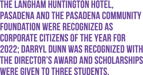 The Langham Huntington Hotel, Pasadena and the Pasadena Community Foundation were recognized as Corporate Citizens of...