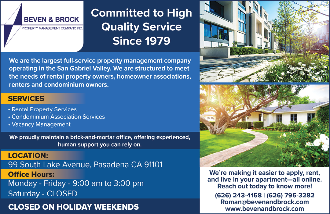 A flyer for a company called Biven & Brock. Description generated by AI